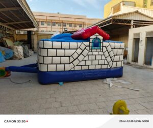 الحصان الابيض مع القوس قزح يونيكورن مقاس 4*5 متر