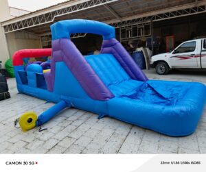 زحليقة مع نطيطة مع مسبح الزرقاء مقاس 2*2*6.7 متر